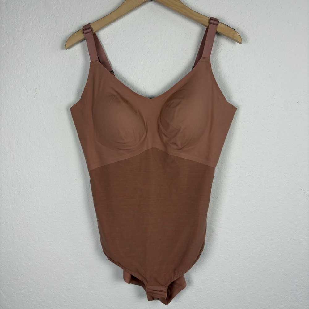 Honeylove Tank Bodysuit Women's 2X| Brown | Shaping Compression | EUC  Tight